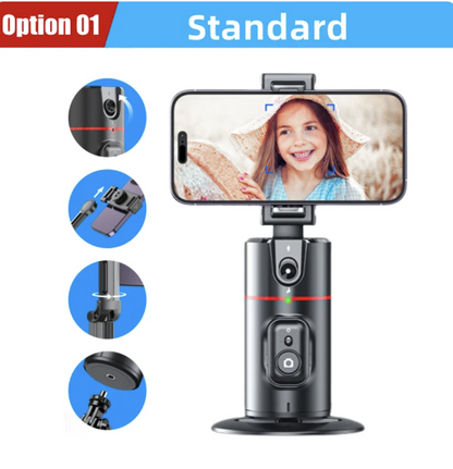 Stabilizer Smart Face Tracking Selfie Stick with Wireless Tripod and Fill Light