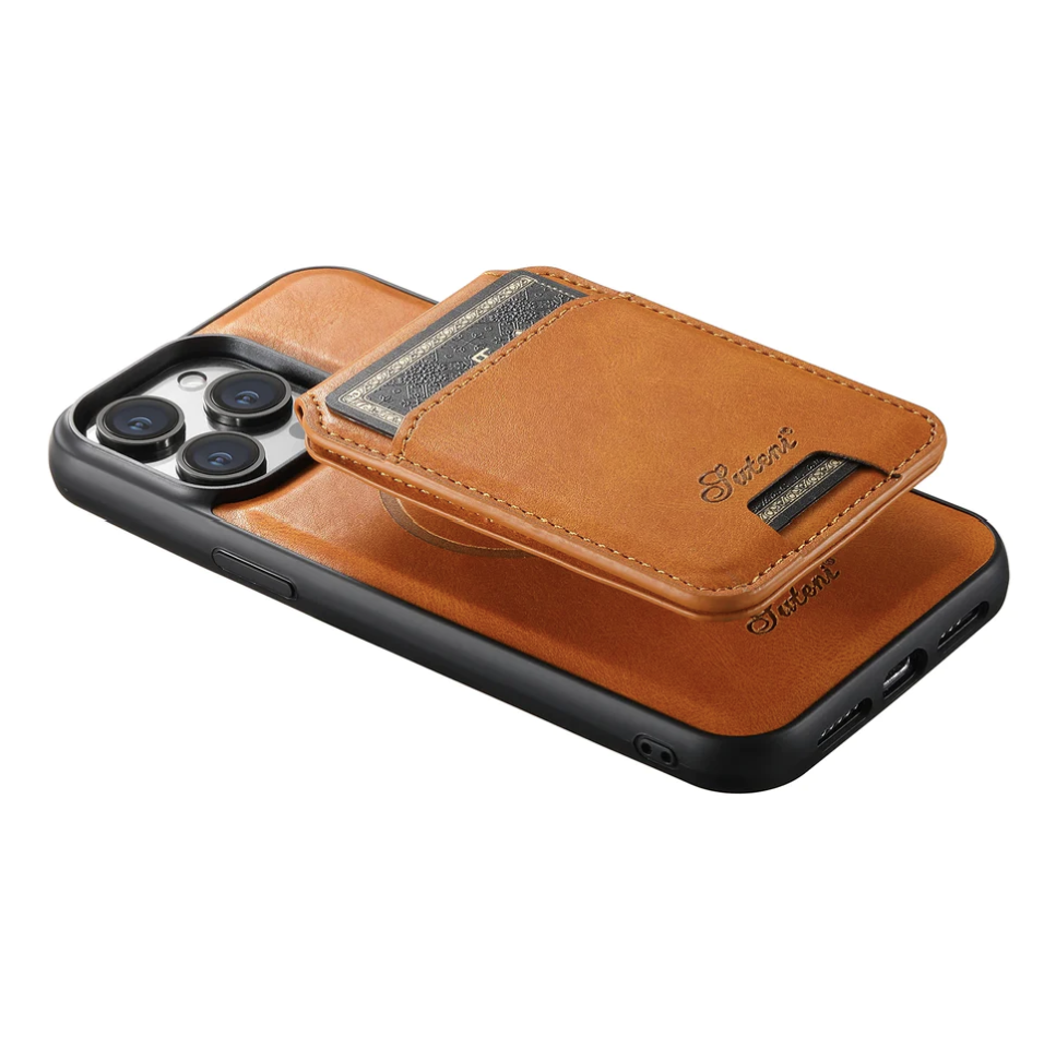 Leather Phone Case with wallet and Card Holder for iPhone & Samsung